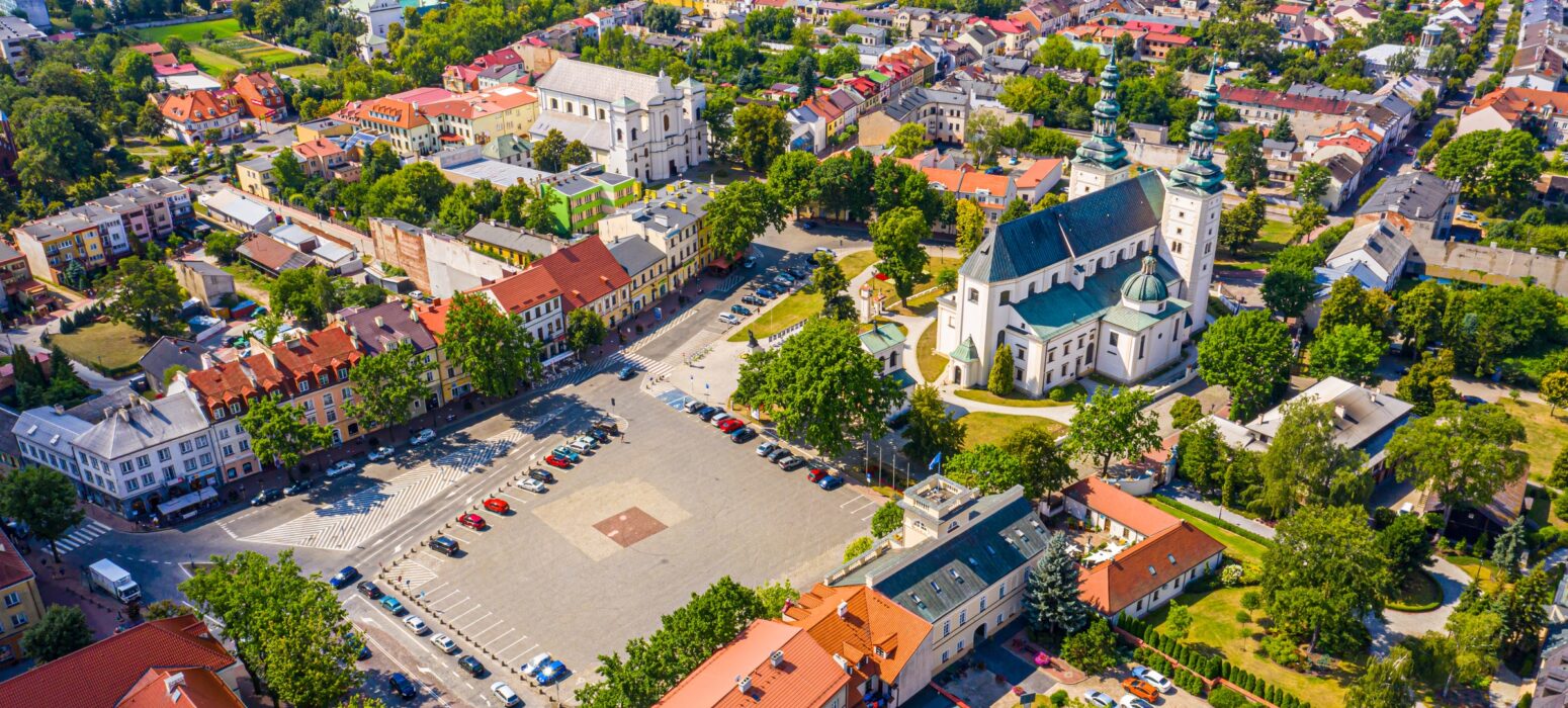 Łowicz z lotu ptaka