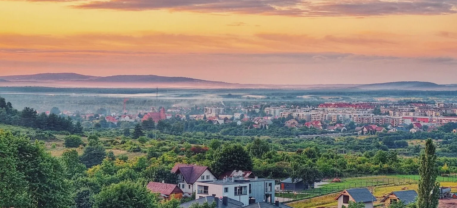 Kielce z widokiem - Góry Świętokrzyskie